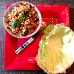 Spicy Thai Basil Shrimp Lettuce Wraps