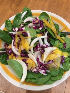 Spinach Red Cabbage Rainbow Carrot Salad