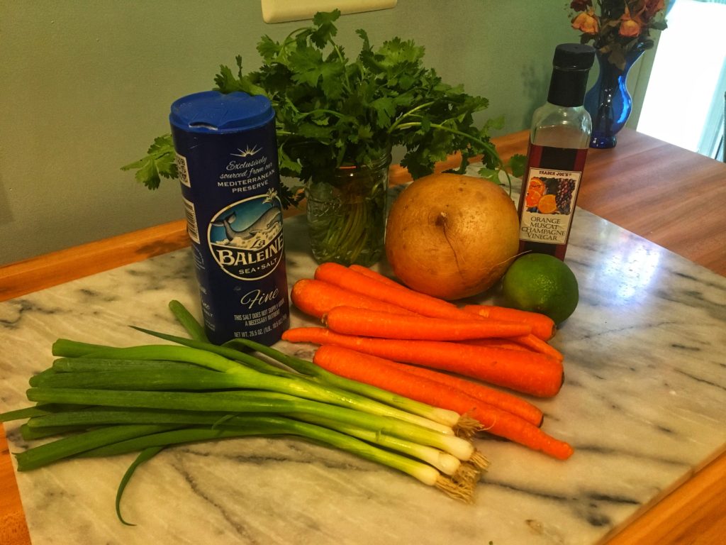 Jicama Carrot Slaw Ingredients