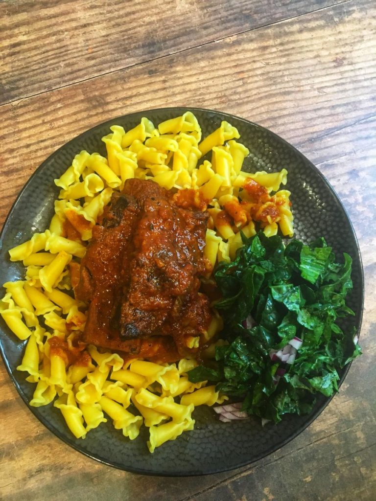 Short Rib over Pasta