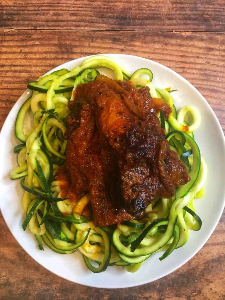Short Rib over Zoodles