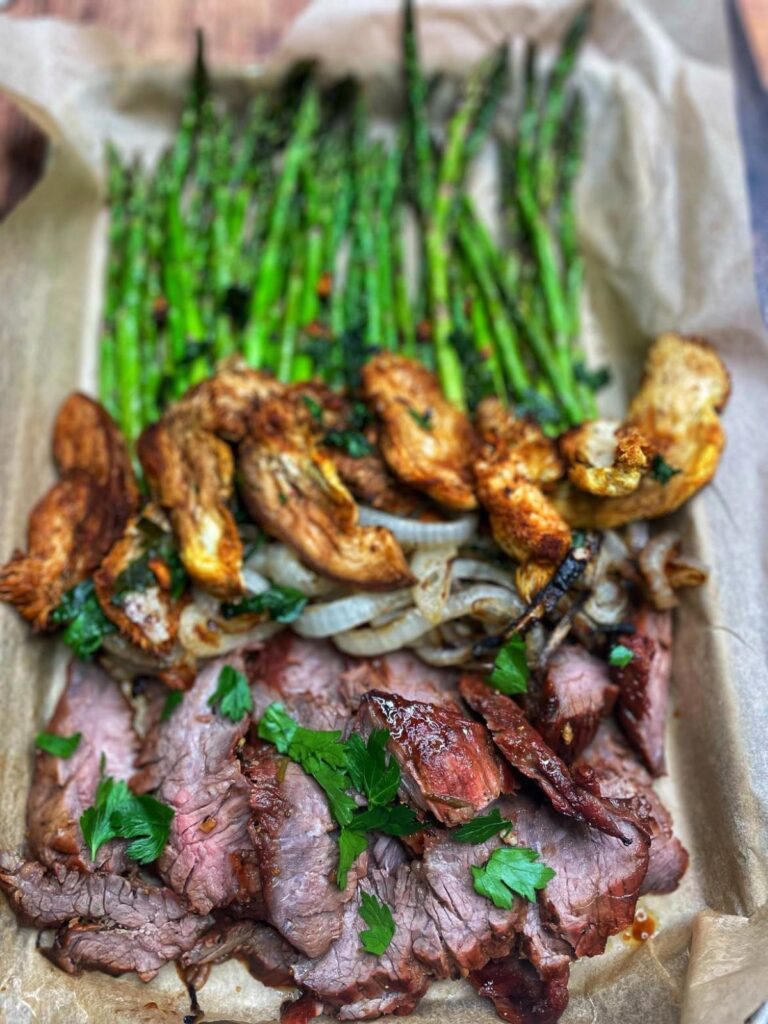 Lion's Mane Steak Asparagus