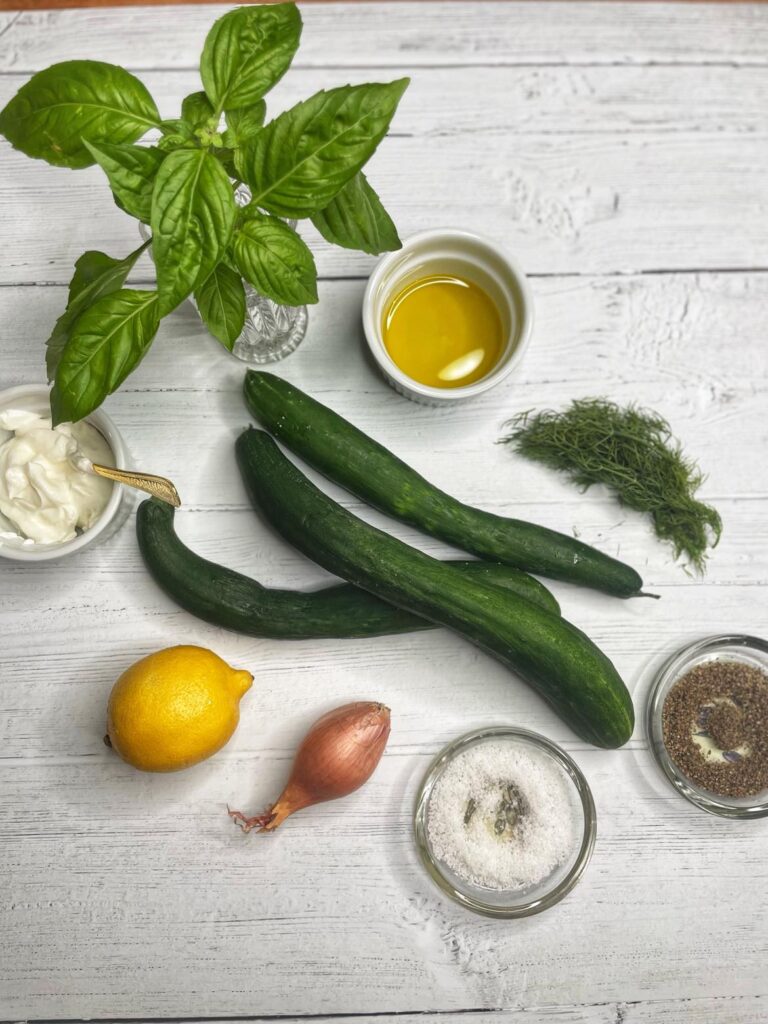 Creamy Cucumber Soup Ingredients