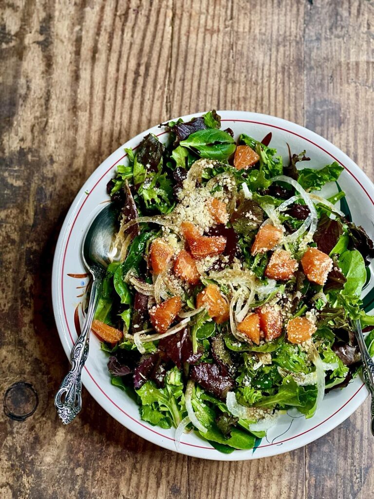 Simple Green Salad w Orange Segments